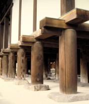 Фото деревянного столбчатого фундамента