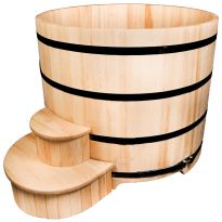 Круглая деревянная купель
