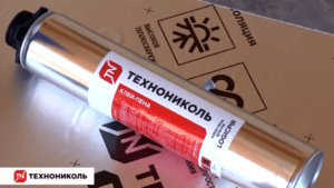 Клей-пена Технониколь Logicpir представляет собой однокомпонентный профессиональный полиуретановый клей в аэрозольной упаковке.