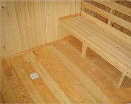 Сплошной деревянный пол