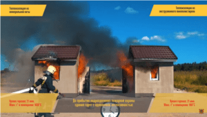 Моделирование пожара в газобетонных домах